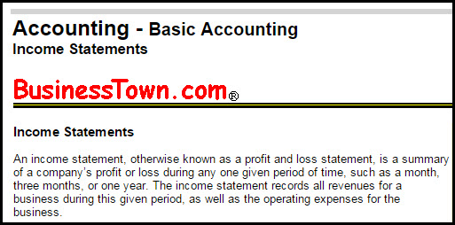 The Income Statement: Definition and Uses