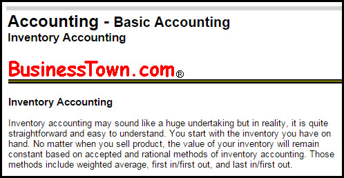 Inventory Accounting: The Concept Explained