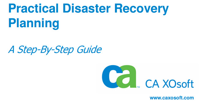 Practical IT Disaster Recovery Planning Booklet